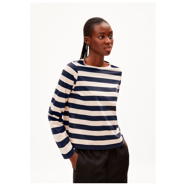 ARMEDANGELS - Women's Mariekaa Block Stripes - Camiseta de manga larga