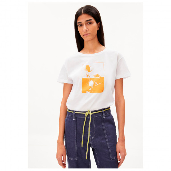 ARMEDANGELS - Women's Nelaa Gradient Flower - Camiseta de manga corta