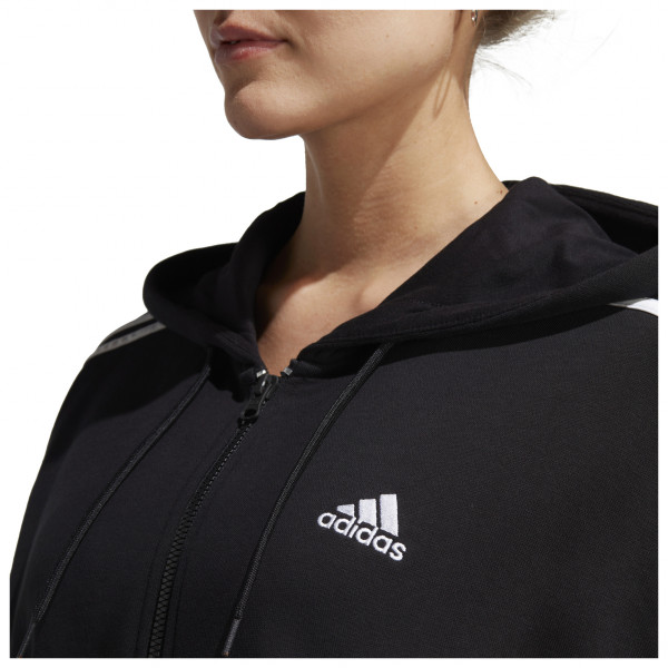 adidas - Women's 3-Stripes FT Full Zip O Hoodie - Sudadera