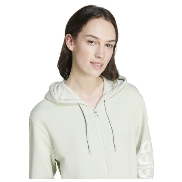 adidas - Women's Linear French Terry Full Zip Hoodie - Sudadera