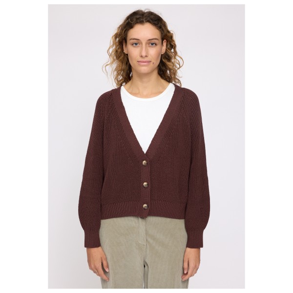 Mazine - Women's Chunky Knit V-Neck Cardigan - Chaqueta de punto