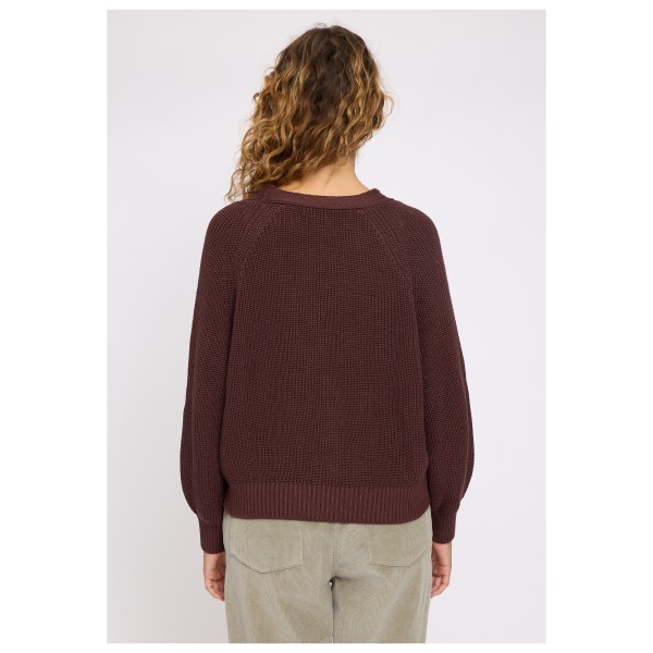Mazine - Women's Chunky Knit V-Neck Cardigan - Chaqueta de punto