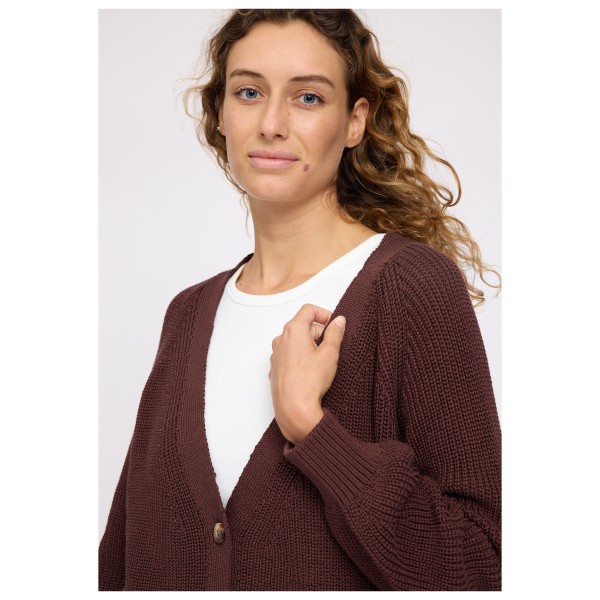 Mazine - Women's Chunky Knit V-Neck Cardigan - Chaqueta de punto