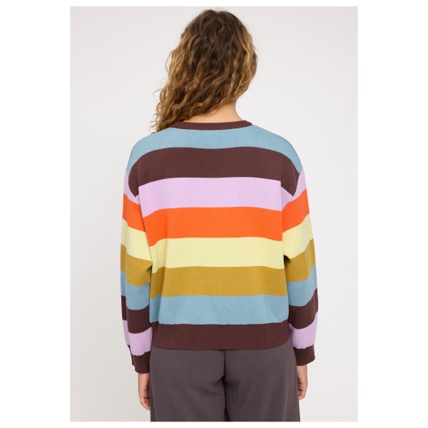 Mazine - Women's Striped Jacquard Knit Jumper - Pullover