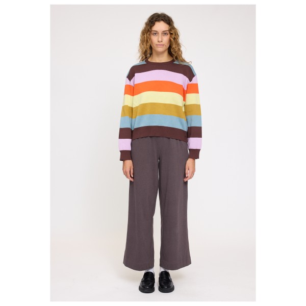 Mazine - Women's Striped Jacquard Knit Jumper - Pullover