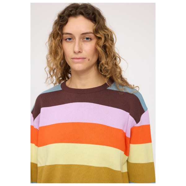 Mazine - Women's Striped Jacquard Knit Jumper - Pullover