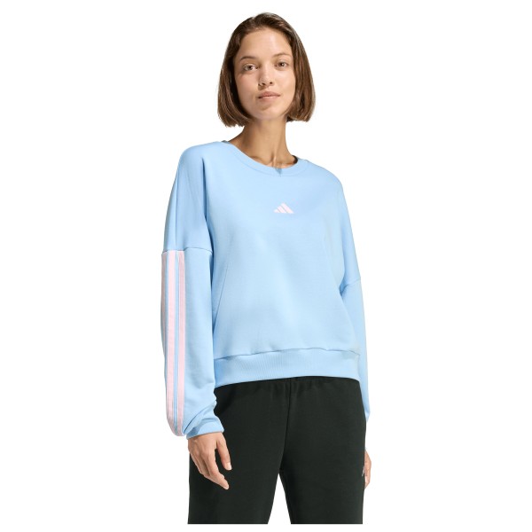 adidas - Women's 3-Stripes French-Terry Sweatshirt - Pullover