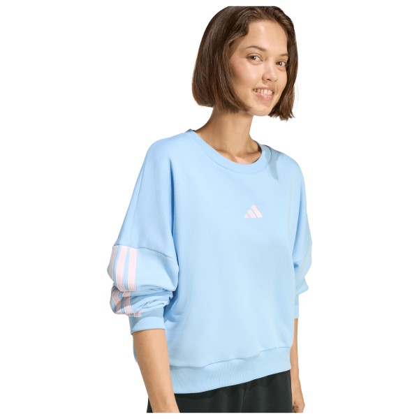 adidas - Women's 3-Stripes French-Terry Sweatshirt - Pullover