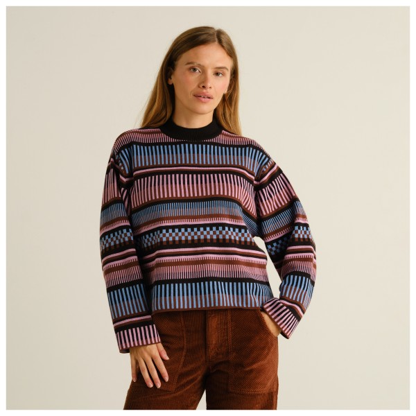 DEDICATED - Women's Sweater Limhamn Dashed Stripe - Sweatere