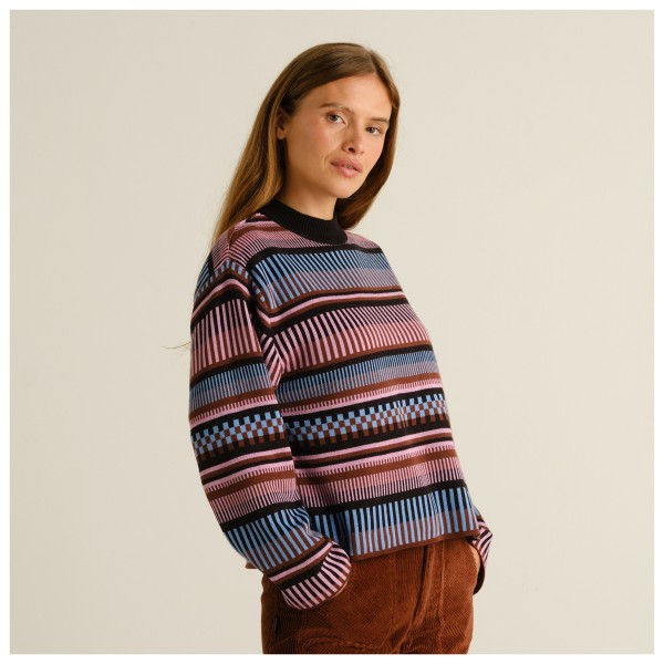 DEDICATED - Women's Sweater Limhamn Dashed Stripe - Sweatere