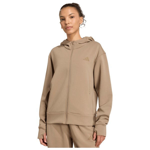 adidas - Women's D4T Workout Full Zip Hooded Sweatshirt - Hoodie
