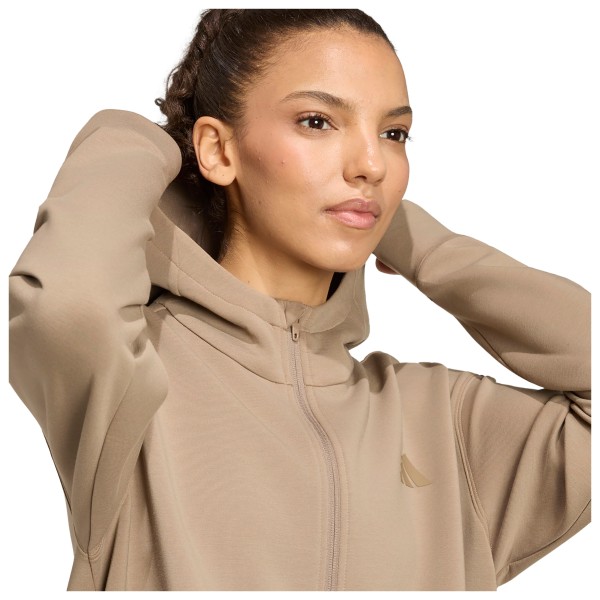 adidas - Women's D4T Workout Full Zip Hooded Sweatshirt - Hoodie