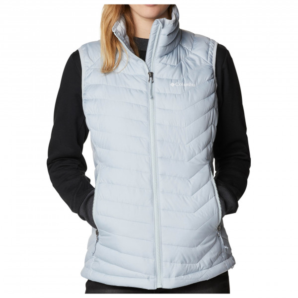 Columbia Powder Pass Vest Gilet Puffer Femme - Duvet Synthétique Chaud Et Stylé