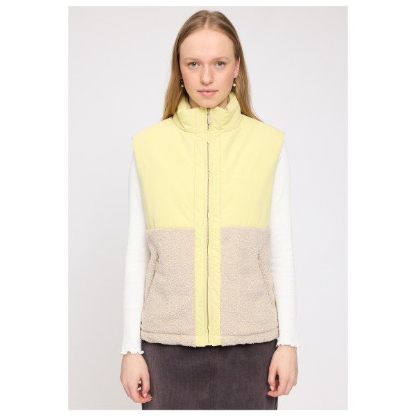 Mazine - Women's Fabric Blocking Vest - Fleecegilet