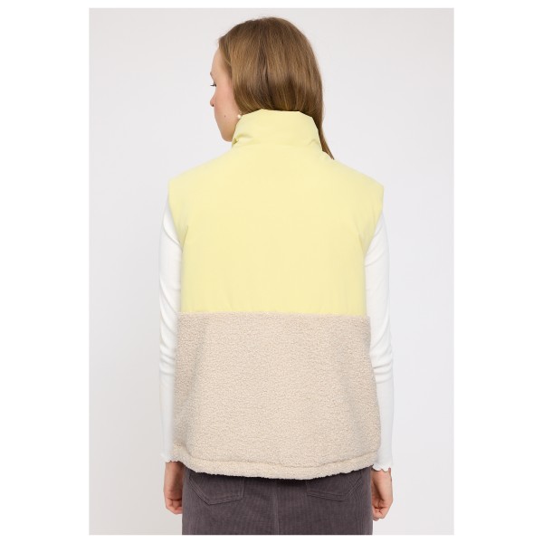 Mazine - Women's Fabric Blocking Vest - Fleecegilet