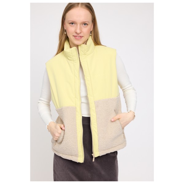 Mazine - Women's Fabric Blocking Vest - Fleecegilet