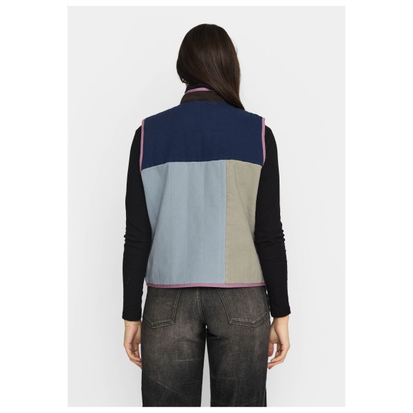 Selfhood - Women's Quilted Patchwork Vest - Merinoväst