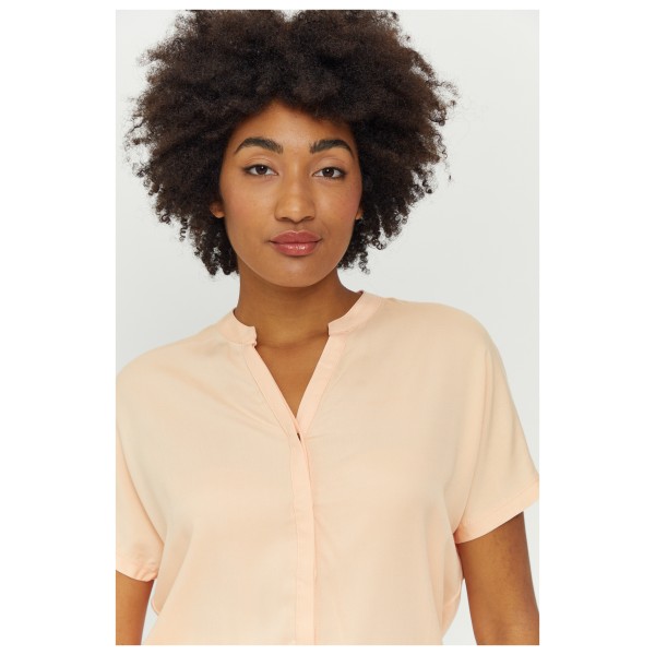 Mazine - Women's V-Neck Viscose Blouse - Blusar