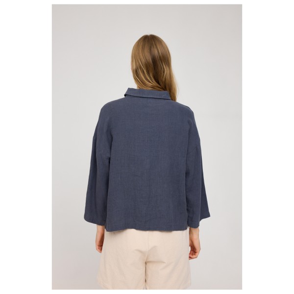 Mazine - Women's 3/4 Sleeve Linen Shirt - Bluse