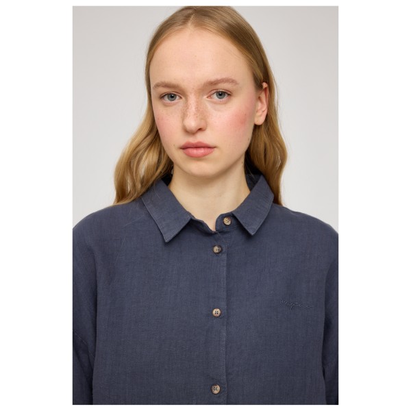 Mazine - Women's 3/4 Sleeve Linen Shirt - Bluse