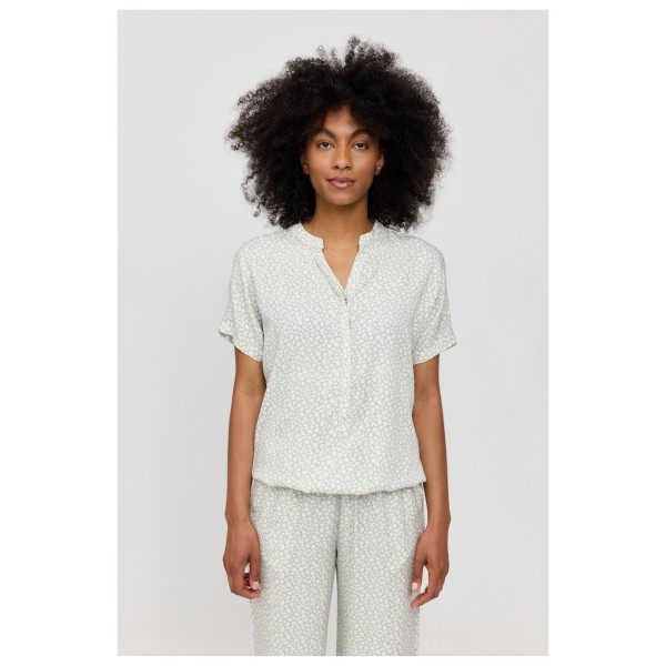 Mazine - Women's Printed V-Neck Blouse - Camicetta