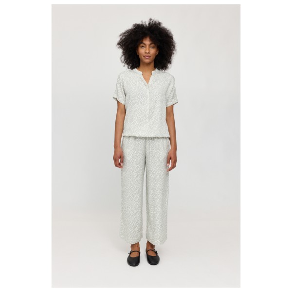 Mazine - Women's Printed V-Neck Blouse - Camicetta