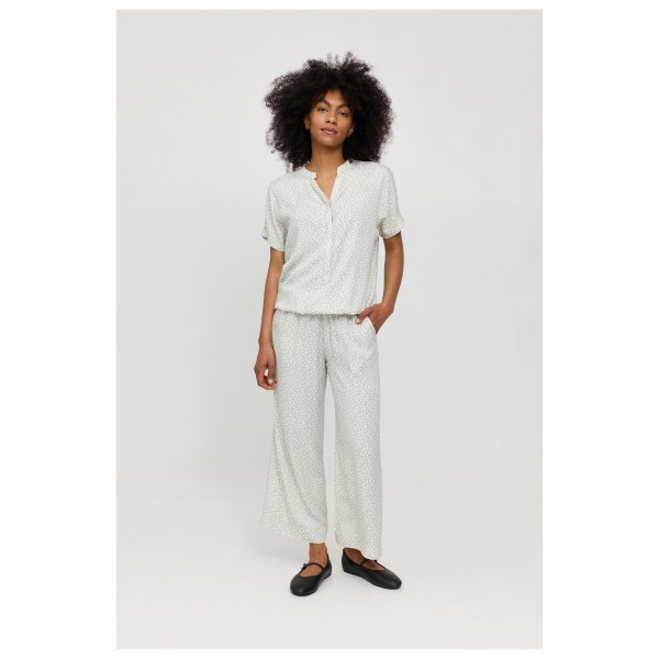 Mazine - Women's Printed V-Neck Blouse - Camicetta