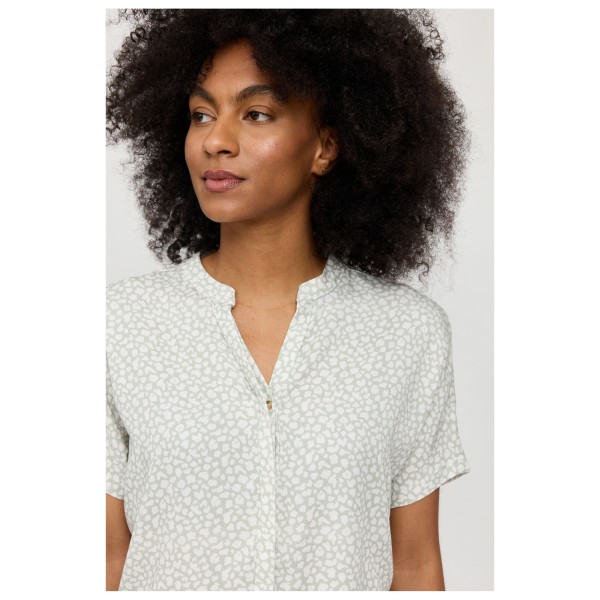 Mazine - Women's Printed V-Neck Blouse - Camicetta