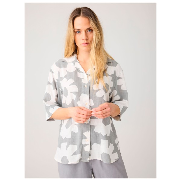 KnowledgeCotton Apparel - Women's Linen-Mix Printed Shirt - Blusar
