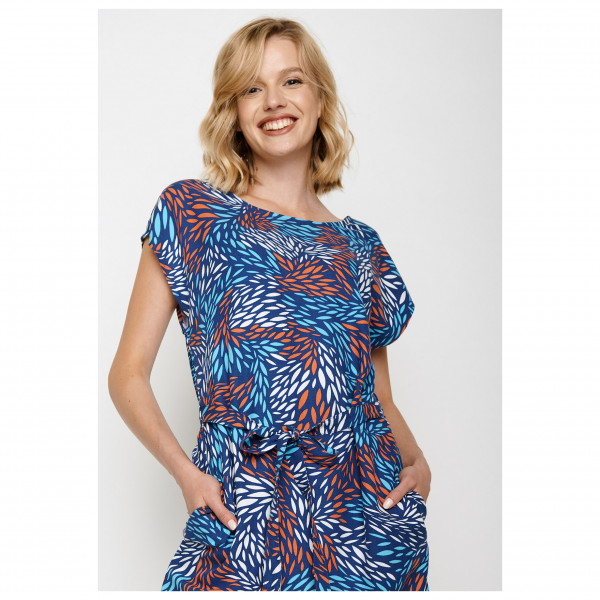 GreenBomb - Women's Sparkling Leaves Step Dress - Jurk