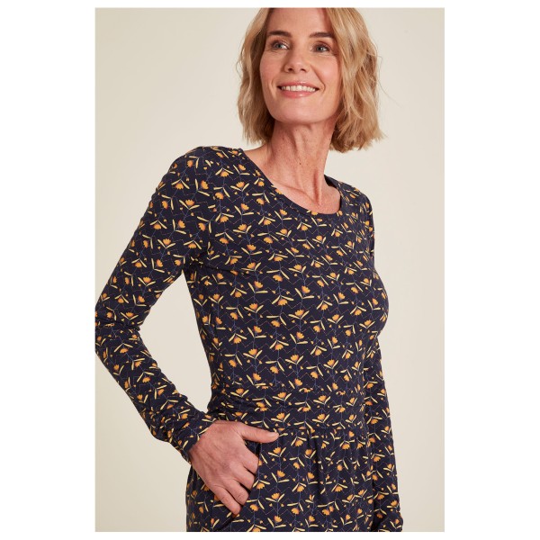 Tranquillo - Women's Tailliertes Jersey-Kleid Crew Neck - Mekko