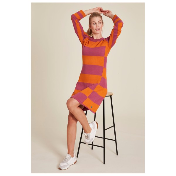 Tranquillo - Women's Strick-Kleid im Block-Design - Dress