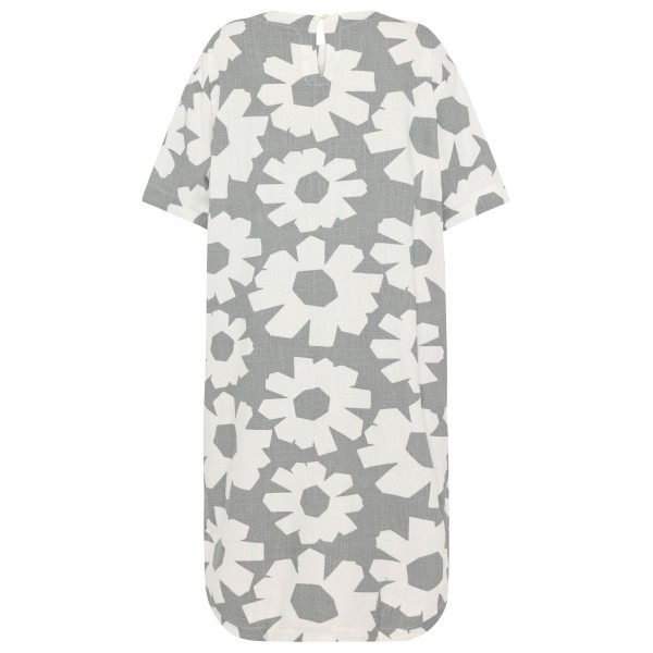 KnowledgeCotton Apparel - Women's Linen-Mix Printed T-Shirt Dress - Vestido