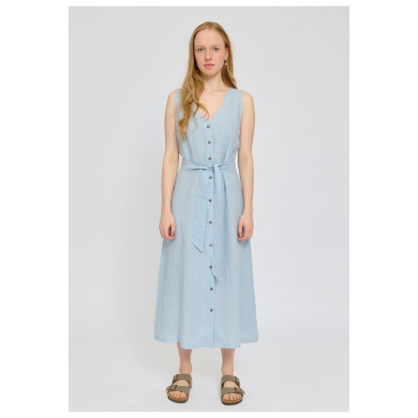 Mazine - Women's Sleeveless Linen Maxi Dress - Dress