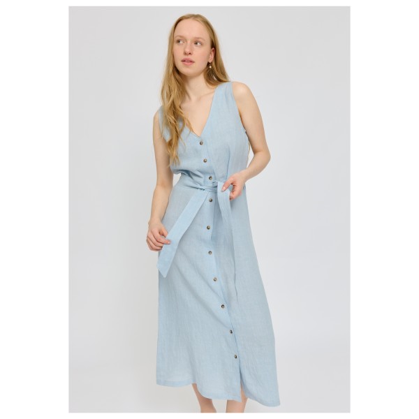 Mazine - Women's Sleeveless Linen Maxi Dress - Dress
