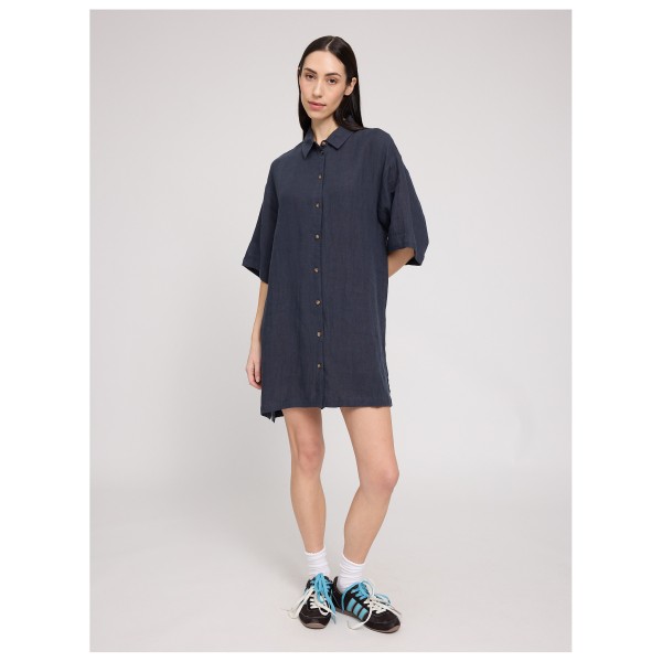 Mazine - Women's Linen Shirt Dress - Kleid