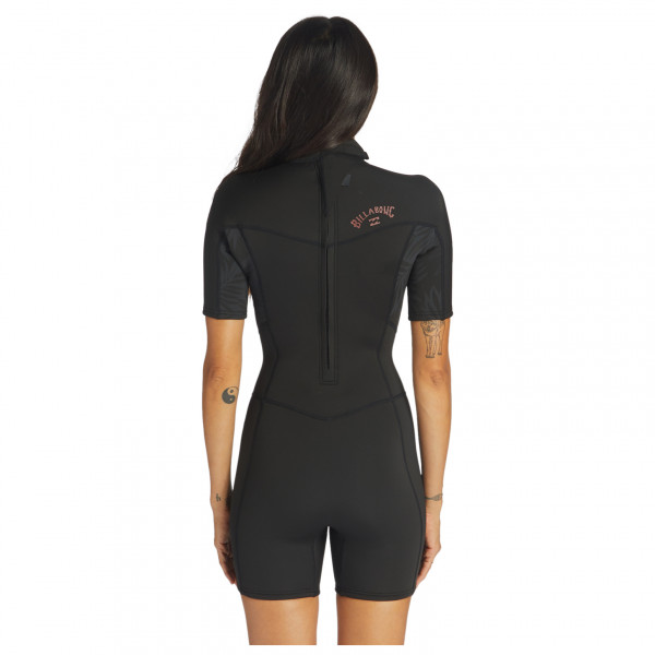 Billabong - Women's 202 Synergy Backzip S/S Spring - Traje de neopreno