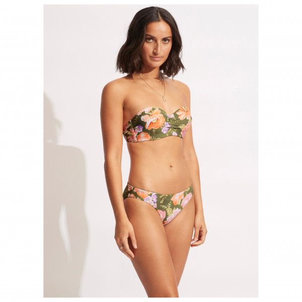Seafolly - Women's Paradise Garden Reversible Hipster - Parte inferior de bikini