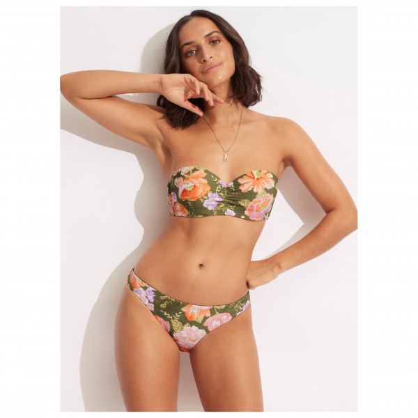 Seafolly - Women's Paradise Garden Reversible Hipster - Parte inferior de bikini