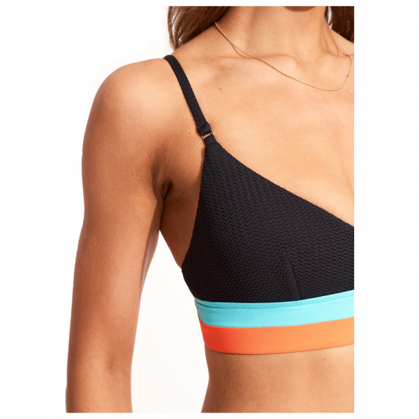 Seafolly - Women's Slice of Splice Spliced Bralette - Parte superior de bikini