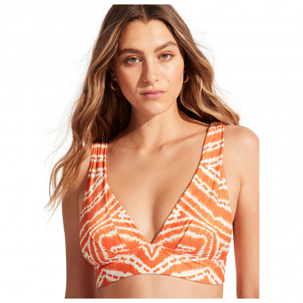 Seafolly - Women's Zanzibar V Neck Crop Top - Parte superior de bikini