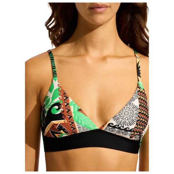 Seafolly - Women's Atlantis Banded Bralette - Parte superior de bikini