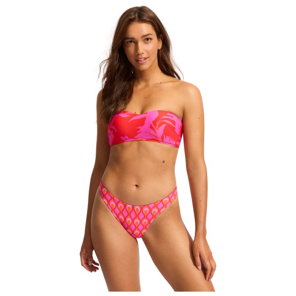 Seafolly - Women's Birds Of Paradise Bustier Bandeau - Parte superior de bikini