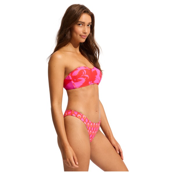 Seafolly - Women's Birds Of Paradise Bustier Bandeau - Parte superior de bikini