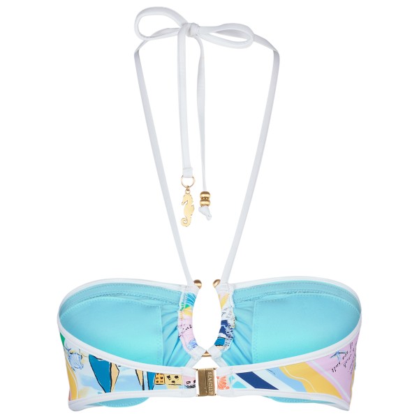 Seafolly - Women's Wish You Were Here Ring Front Bandeau - Parte superior de bikini