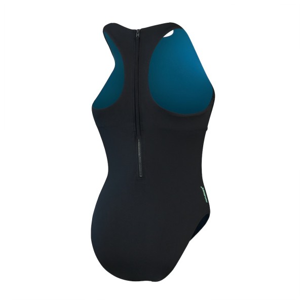 Speedo - Women's Racer Zip Swimsuit With Built In Swim Bra - Traje de baño