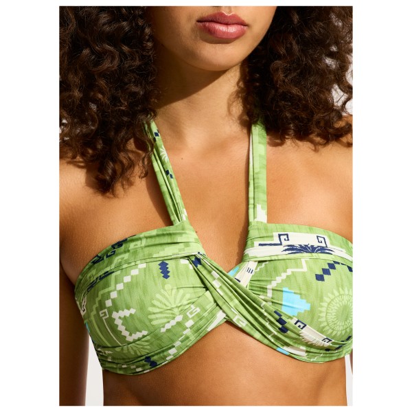 Seafolly - Women's Kasbah Halter Bandeau - Parte superior de bikini