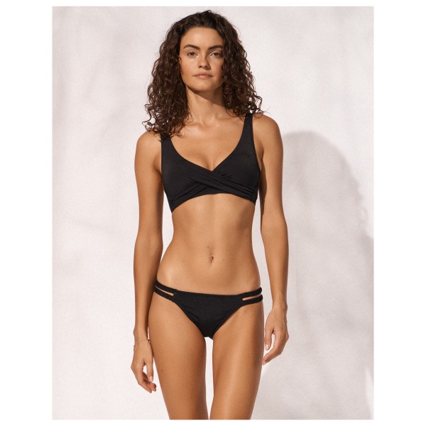 Watercult - Women's Shimmering Solids Cross-Over Bikini Top - Parte superior de bikini