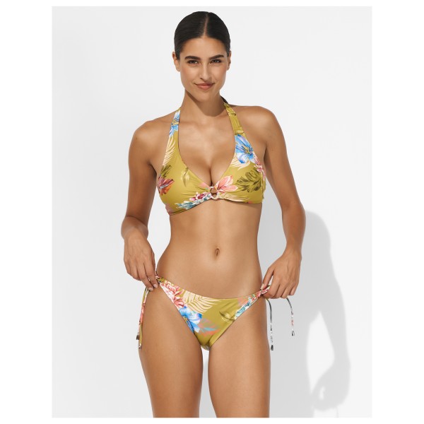 Lidea - Women's Botanic Burst Halter Neck Bikini Top - Parte superior de bikini
