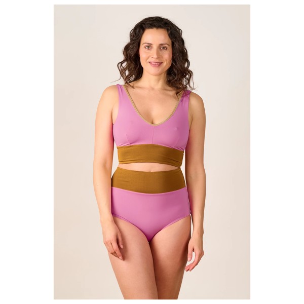 MYMARINI - Women's Yoga Top Shine - Parte superior de bikini